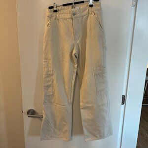 H&M Cream Painter Pants